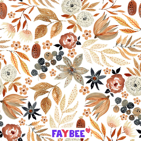 Fairtrade Biojersey Autumn bouquet (GOTS)