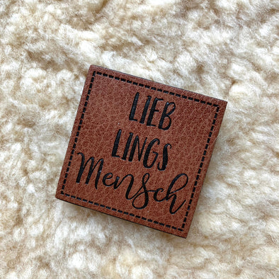 Kunstlederlabel "Lieblingsmensch"